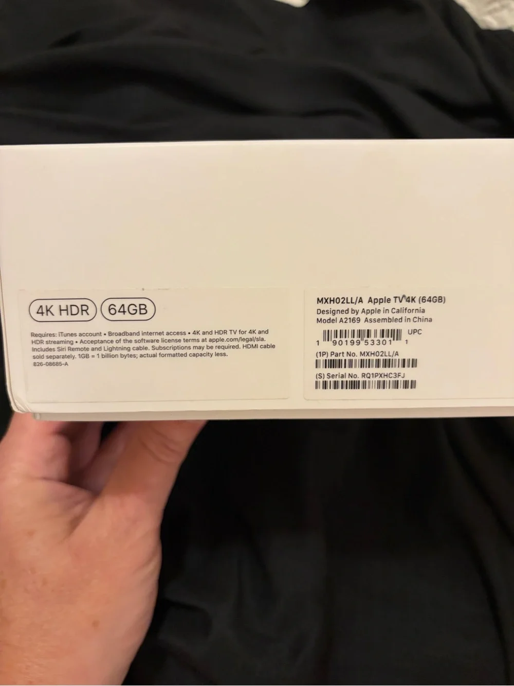 Apple TV streaming box with Siri Remote - Black